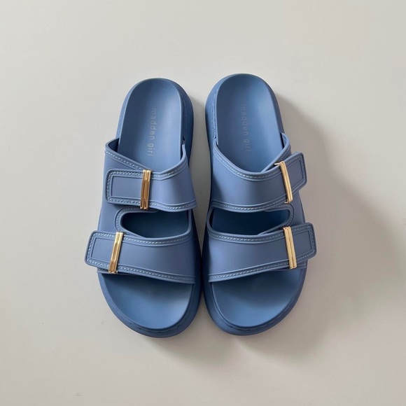 Madden Girl Shoes Nib Blue Madden Girl Kingsley Platform Footbed